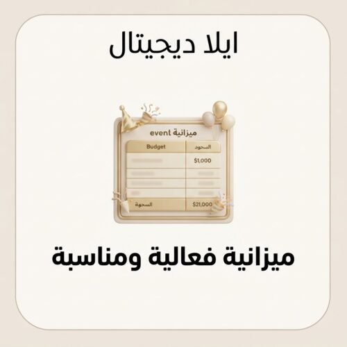 غلاف ملف ميزانية فعالية ومناسبة - ايلا ديجتال