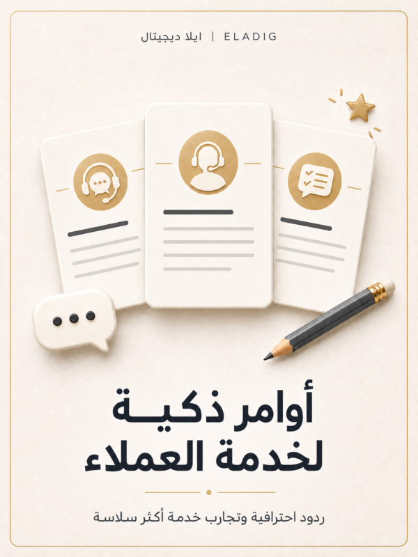 غلاف أوامر ذكية لخدمة العملاء - ايلا ديجتال
