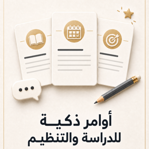 غلاف أوامر ذكية للدراسة والتنظيم - ايلا ديجتال