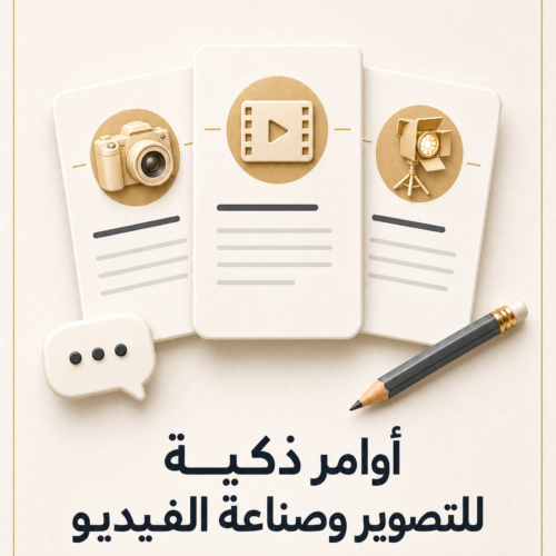 غلاف أوامر ذكية للتصوير وصناعة الفيديو - ايلا ديجتال