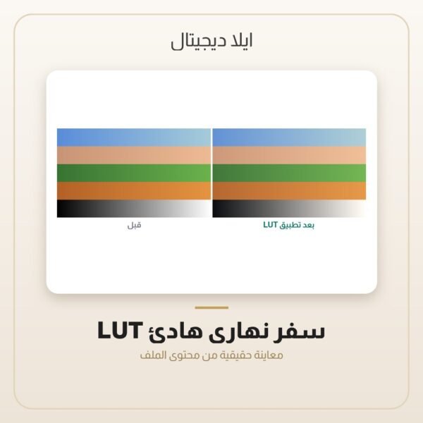 LUT سفر نهاري هادئ — معاينة من داخل الملف
